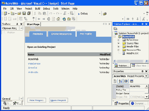   Visual Studio NET